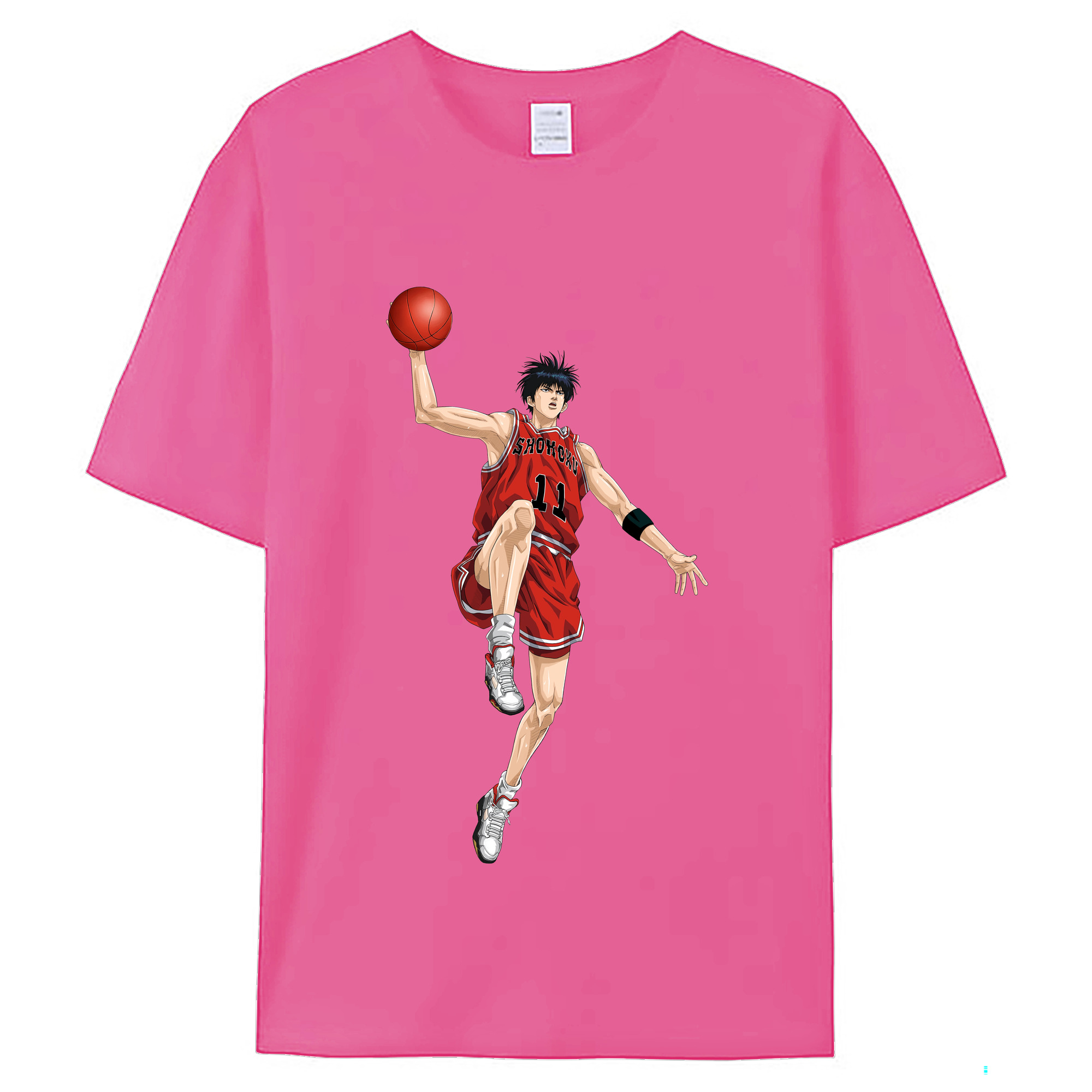 （画像用） SLAM DUNK／スラムダンク レディースカジュアルプリントTシャツ（綿100％）